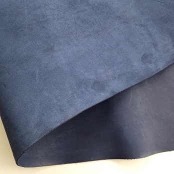 Кожа вороток шорно-седельная 02 синяя 2,1-2,5 мм фото 4