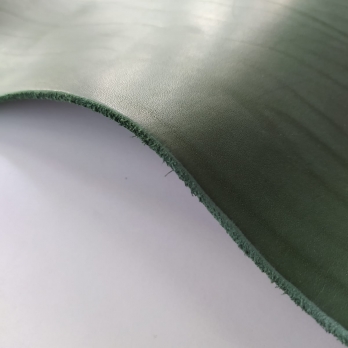 Кожа вороток шорно-седельная 74 зеленая 2,1-2,5 мм 2 сорт фото 1