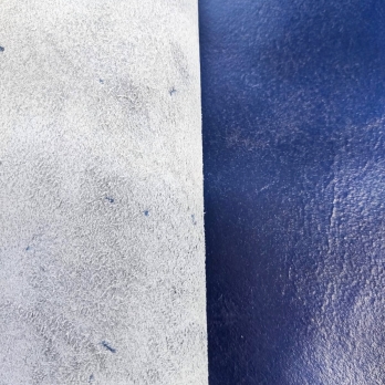 Кожа спилок галантерейная 07 П. синяя 1,6-1,8 мм фото 2