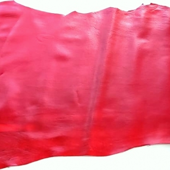 Кожа спилок галантерейная 07 П. красная 1,5-1,7 мм фото 1