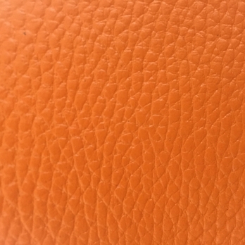 Кожа с естественной лицевой поверхностью "Флотер" тиснение $ оранжевый фото 1